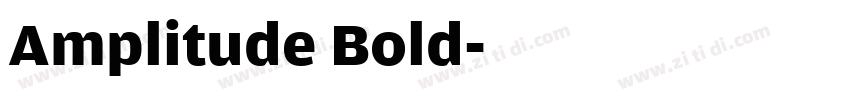 Amplitude Bold字体转换